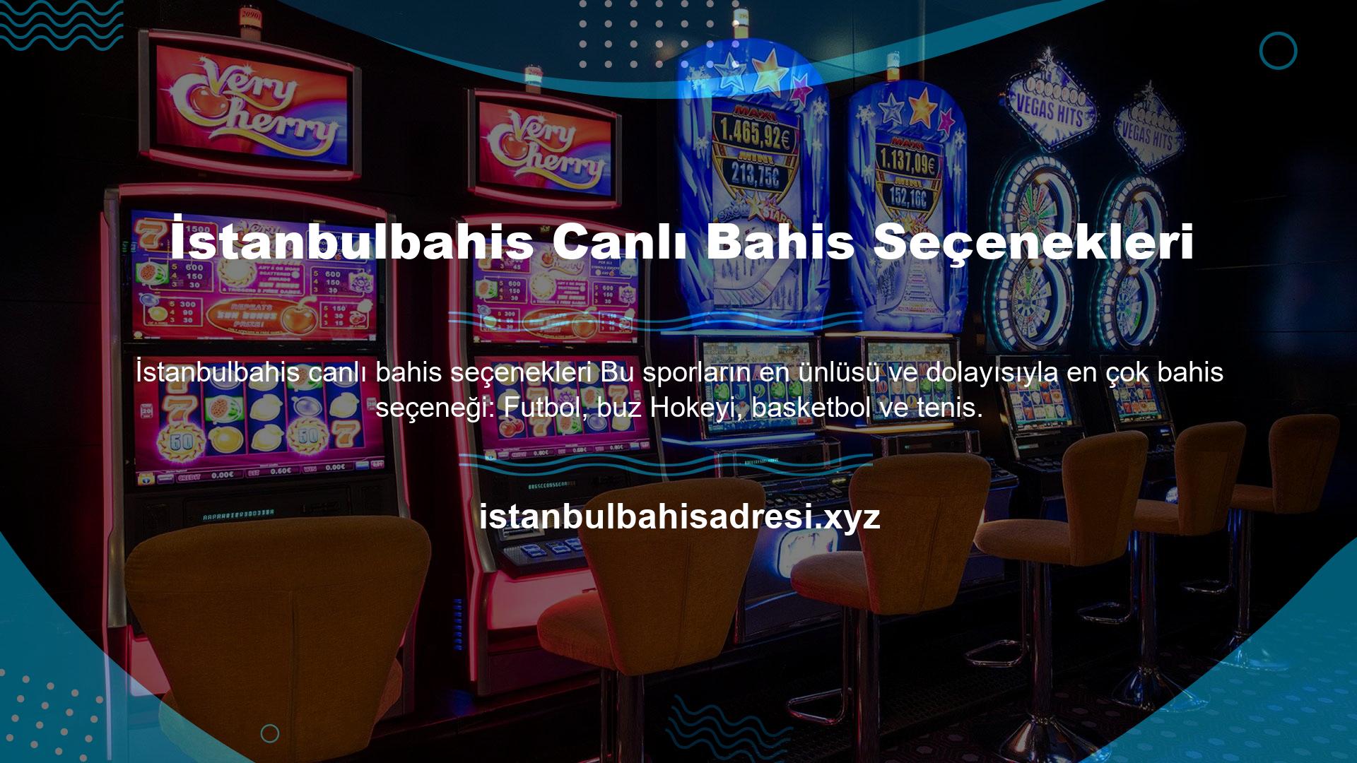 İstanbulbahis spor bahisleri sekmesinde kolayca kontrol edebilirsiniz