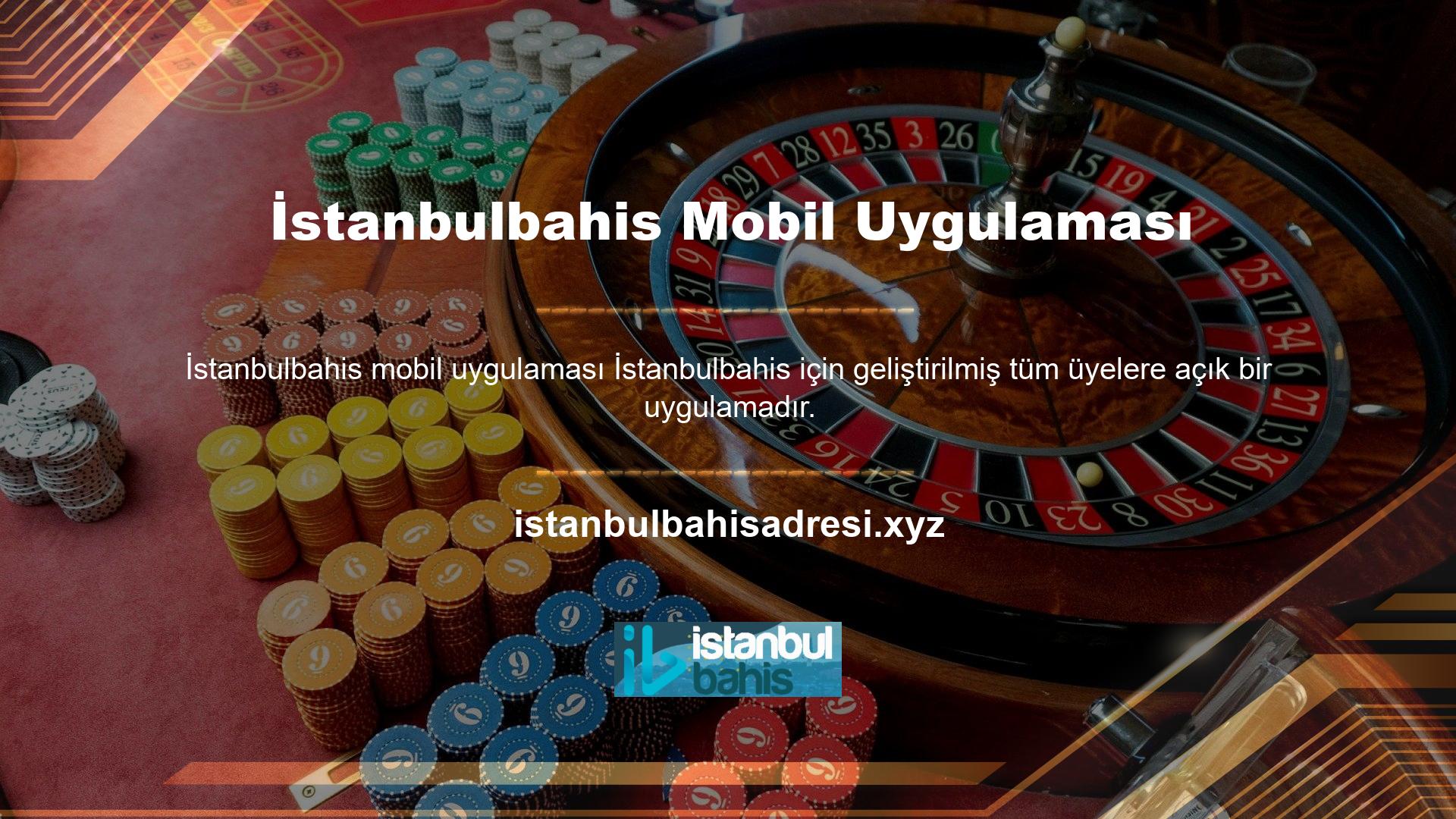 Oyun tutkunları İstanbulbahis mobil uygulamasına online mağazadan kolayca ulaşabilir ve cep telefonlarına indirerek hizmetlerini geliştirebilirler